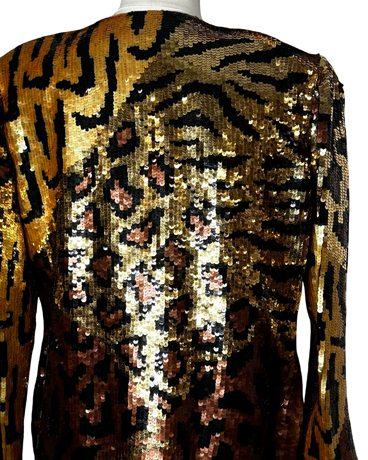 Sequin Animal Print Jacket