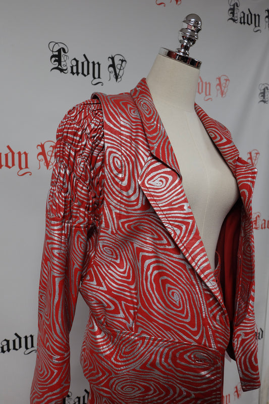 1980 Leather Red Zebra