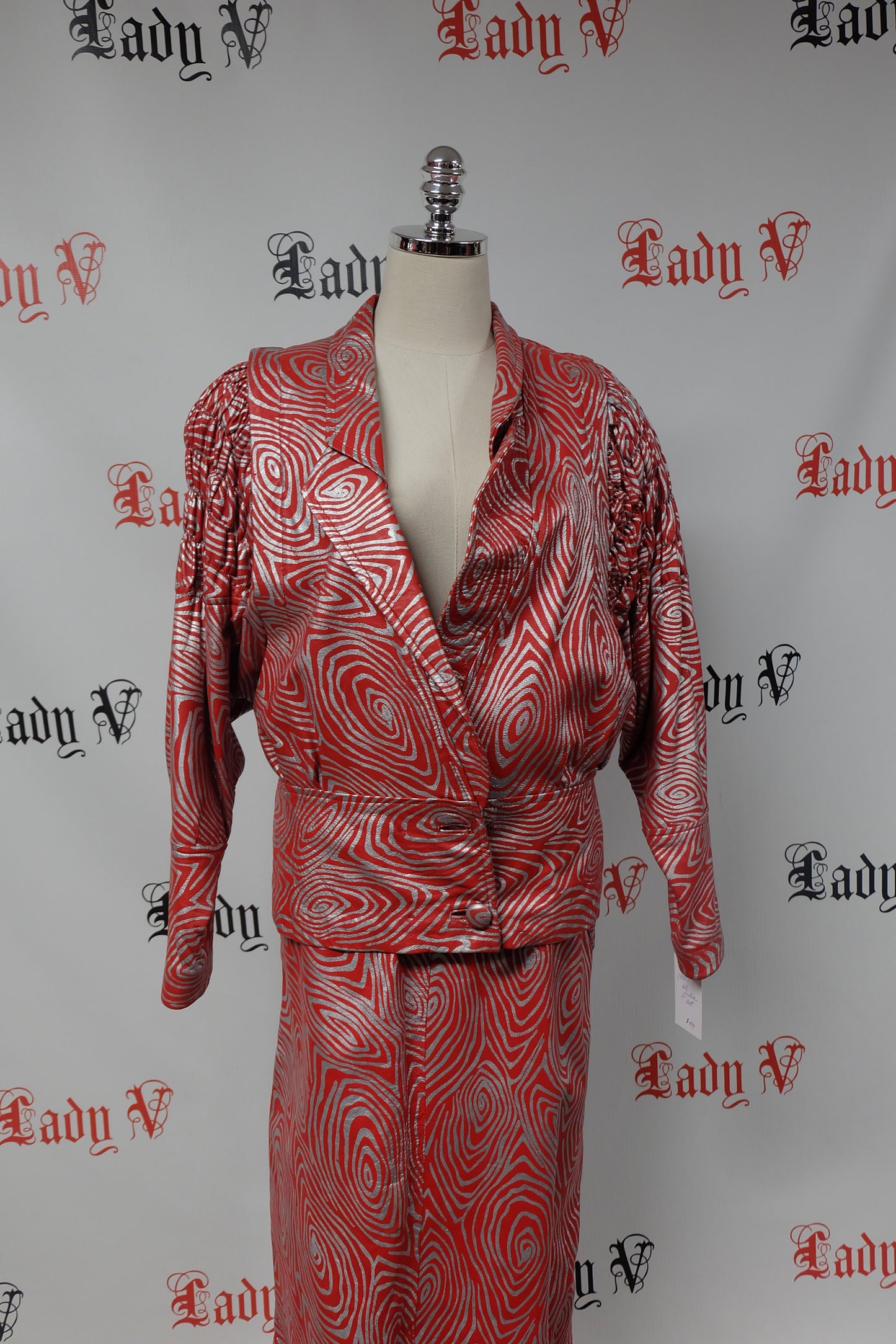 1980 Leather Red Zebra