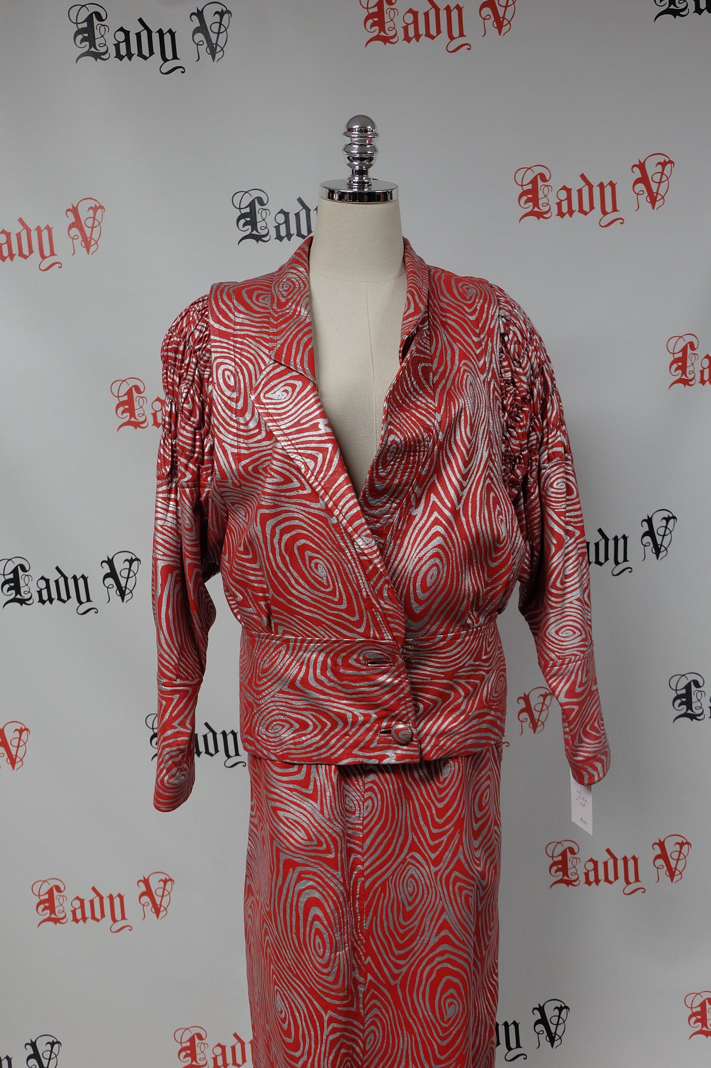 1980 Leather Red Zebra