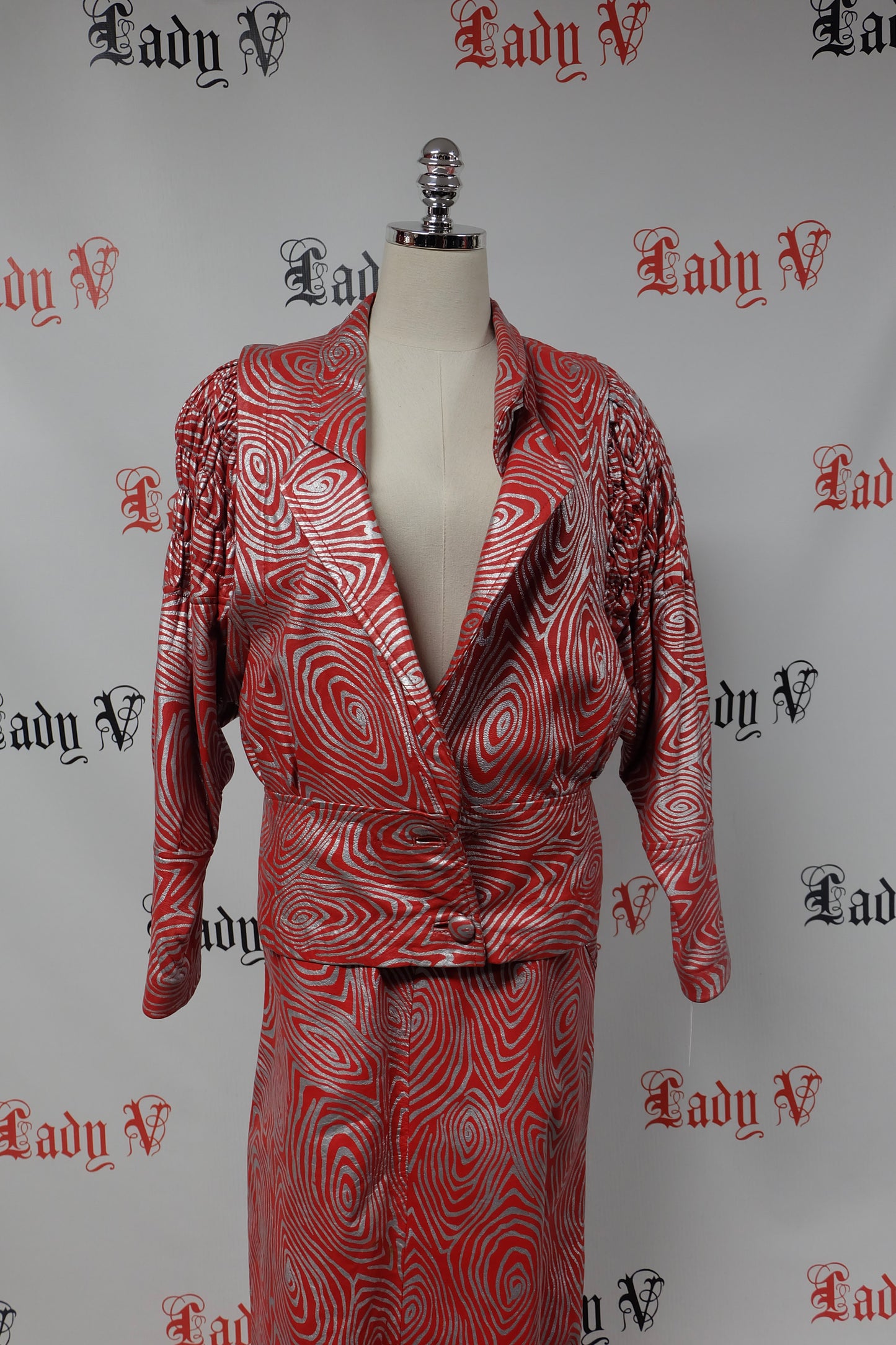 1980 Leather Red Zebra