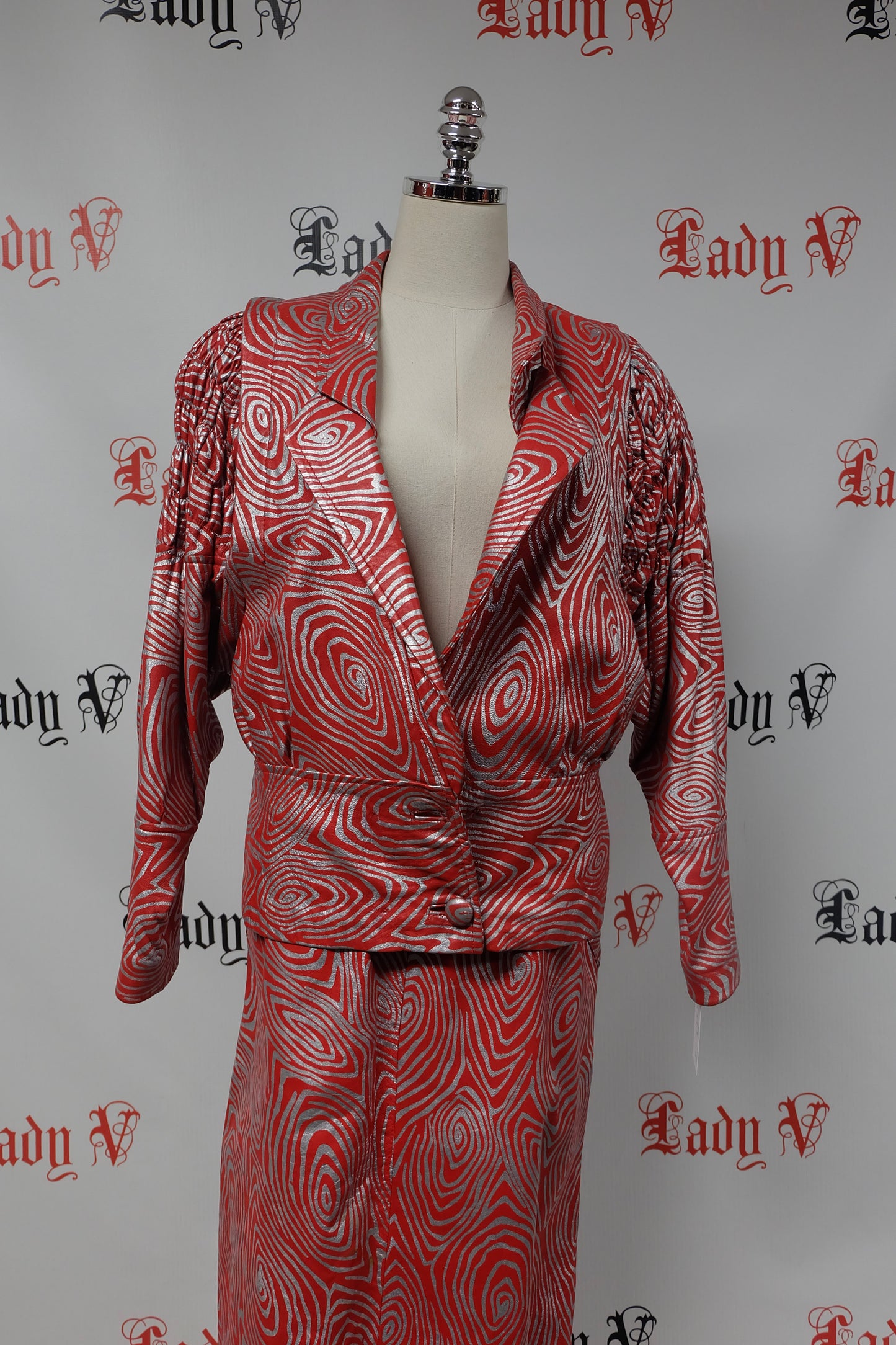 1980 Leather Red Zebra