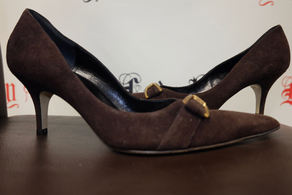 Brown Suede Shoes Made in Italy