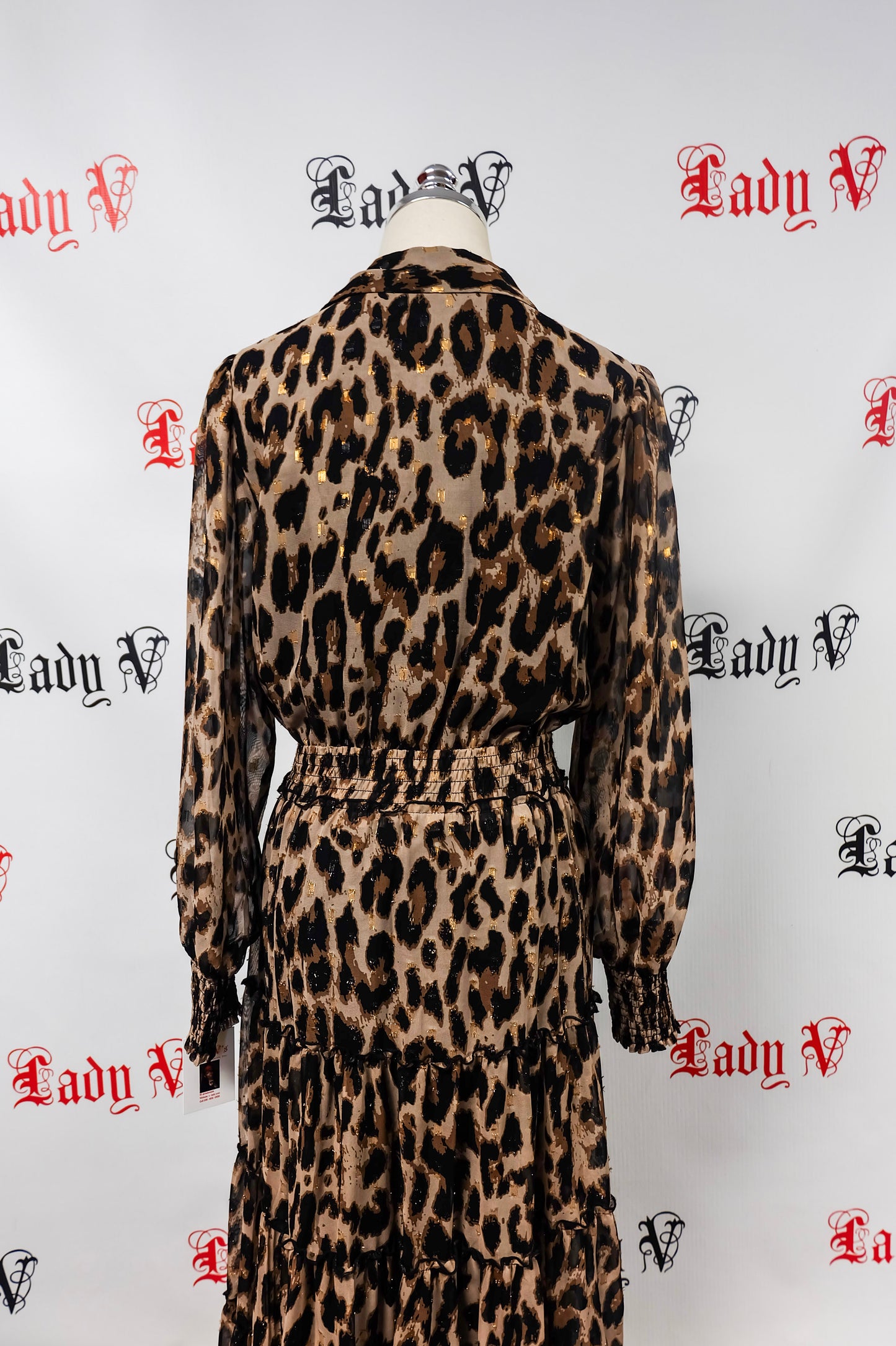 Leapord 90's Wrap Dress