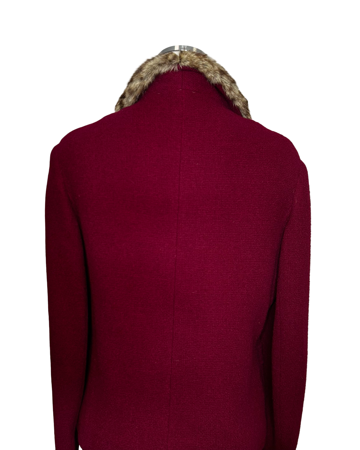 1960 Jacket Leopard Fur Collar