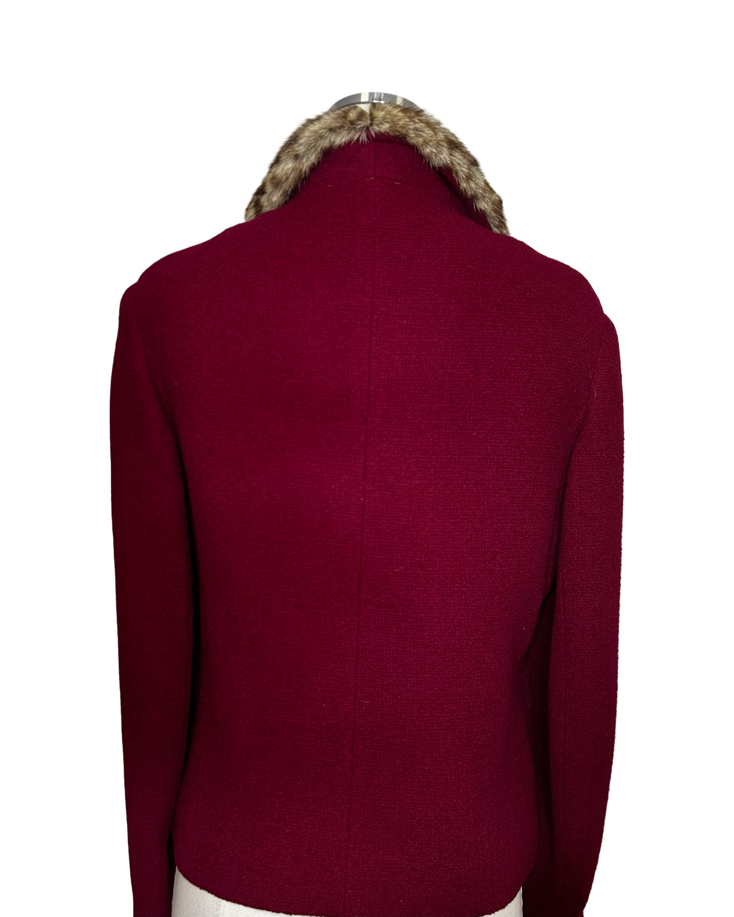 1960 Jacket Leopard Fur Collar