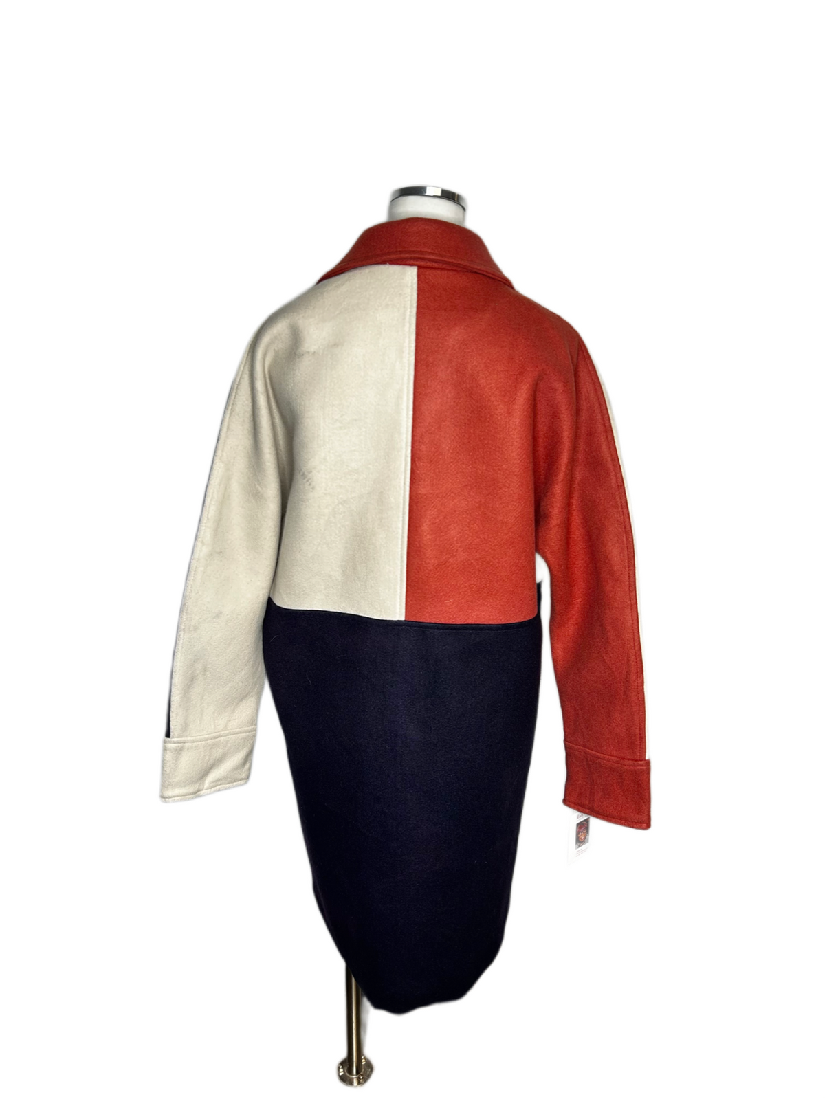 Color Block 1970 Vintage Coat